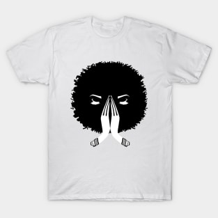 Afro women praying T-Shirt